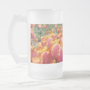 Caneca De Cerveja Vidro Jateado Muito Bem Feito! Caneca de Vidro Fosco Flor de Tul