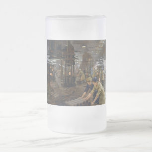 Caneca De Cerveja Vidro Jateado Mulheres trabalhando em uma fábrica de munições em
