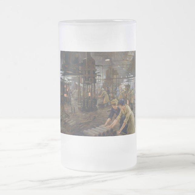 Caneca De Cerveja Vidro Jateado Mulheres trabalhando em uma fábrica de munições em (Centro)