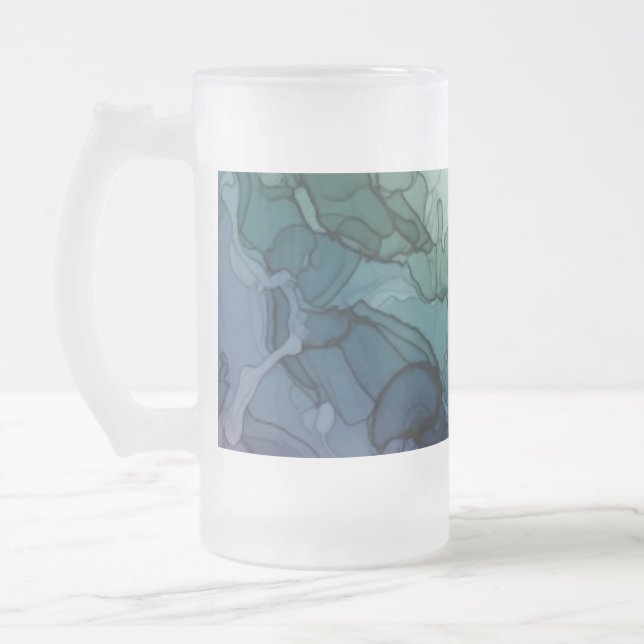 Caneca De Cerveja Vidro Jateado Murmurios em Movimento (Esquerda)