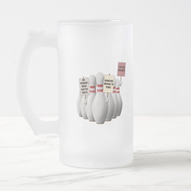 Caneca De Cerveja Vidro Jateado Na greve (Esquerda)