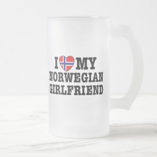 Caneca De Cerveja Vidro Jateado Namorada norueguês