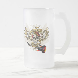 Caneca De Cerveja Vidro Jateado nascer à rocha