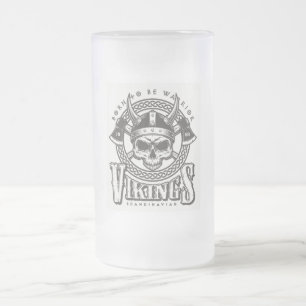 Caneca De Cerveja Vidro Jateado Nascer de ser guerreiro