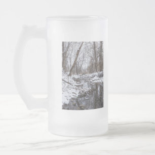 Caneca De Cerveja Vidro Jateado Neve do beira-rio