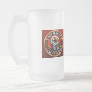 Caneca De Cerveja Vidro Jateado Ninho Americano