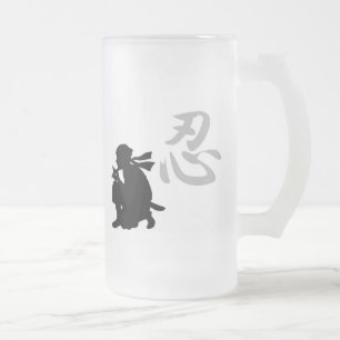 Caneca De Cerveja Vidro Jateado Ninja obtido? Caneca de vidro