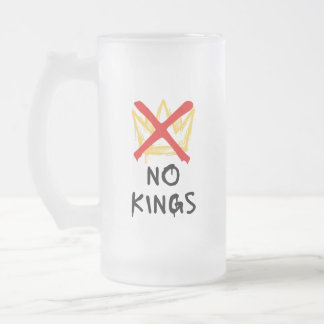 Caneca De Cerveja Vidro Jateado No Kings America Protest Democracy Anti-Trump I