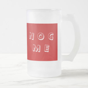 Caneca De Cerveja Vidro Jateado Nog mim