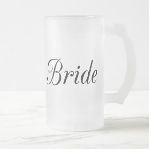 Caneca De Cerveja Vidro Jateado Noiva