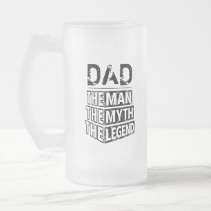 Caneca De Cerveja Vidro Jateado Nome Personalizado O Homem O Mito A Legenda