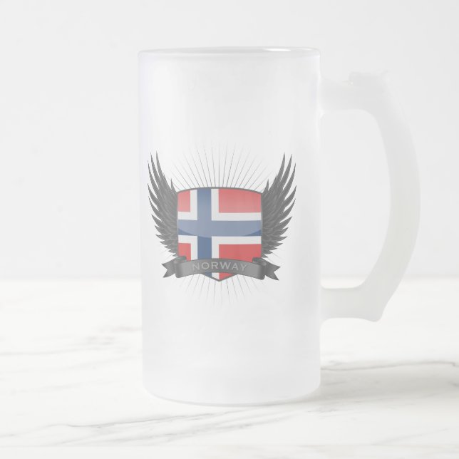 CANECA DE CERVEJA VIDRO JATEADO NORUEGA (Direita)