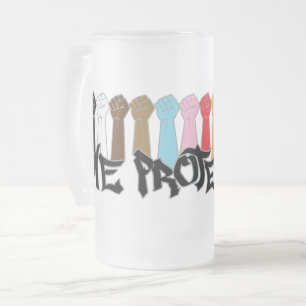 Caneca De Cerveja Vidro Jateado Nós Protegemos Nós