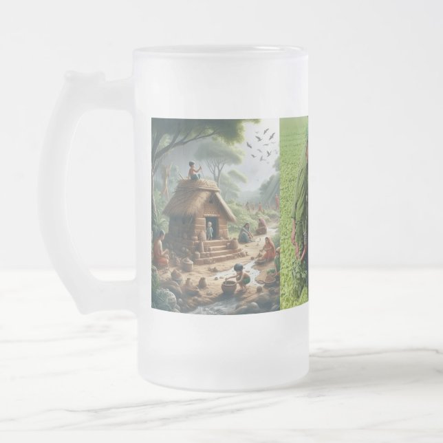 Caneca De Cerveja Vidro Jateado Nova Design de MUG incrível (Esquerda)