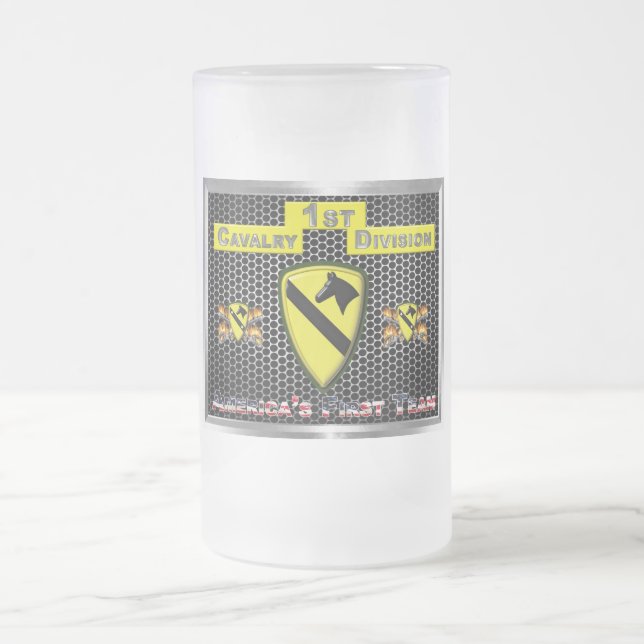Caneca De Cerveja Vidro Jateado Nova Divisão de Cavalaria Legal e redesenhada 1rua (Centro)