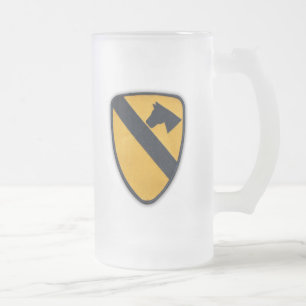 Caneca De Cerveja Vidro Jateado ø A cavalaria areja veteranos Airmobile de Cav