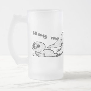 Caneca De Cerveja Vidro Jateado O abraço, não bate o vidro de fosco