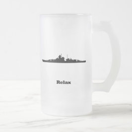 Caneca De Cerveja Vidro Jateado O BB relaxa