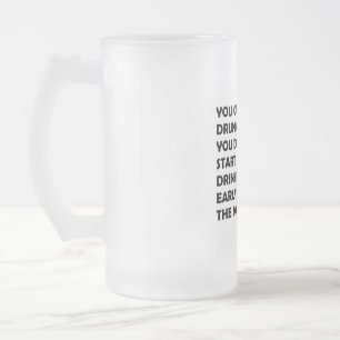 Caneca De Cerveja Vidro Jateado O Bebedor Feliz