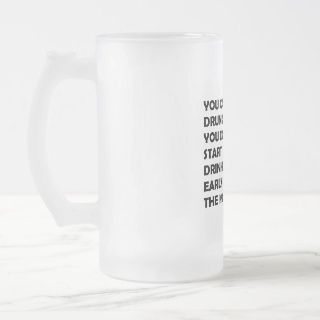 Caneca De Cerveja Vidro Jateado O Bebedor Feliz (Esquerda)
