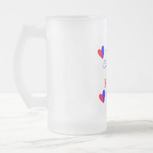 Caneca De Cerveja Vidro Jateado O casamento de adicionar nome de casal data da car