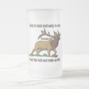 Caneca De Cerveja Vidro Jateado O código dos caçadores