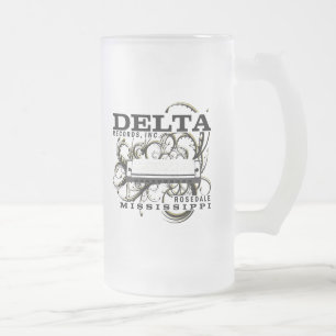 Caneca De Cerveja Vidro Jateado O delta grava o Inc
