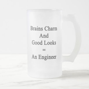 Caneca De Cerveja Vidro Jateado O encanto dos cérebros e os bons olhares igualam