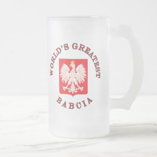 Caneca De Cerveja Vidro Jateado O grande Babcia do mundo