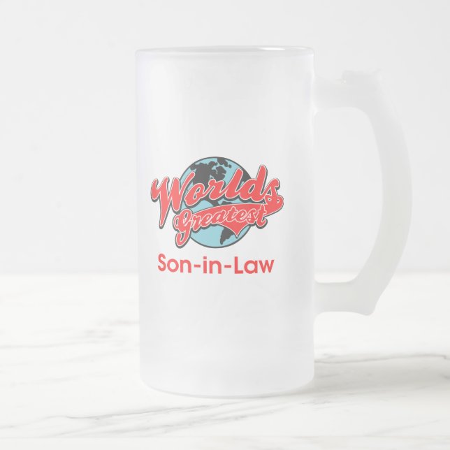 Caneca De Cerveja Vidro Jateado O grande genro do mundo (Direita)