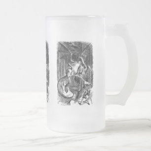 Caneca De Cerveja Vidro Jateado O Jabberwocky