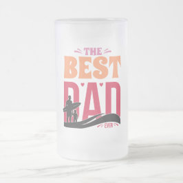 Caneca De Cerveja Vidro Jateado O Melhor Pai de Todos