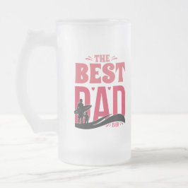Caneca De Cerveja Vidro Jateado O Melhor Pai de Todos