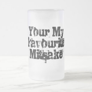 Caneca De Cerveja Vidro Jateado O Meu Mitsaet Favorito