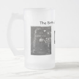 Caneca De Cerveja Vidro Jateado O nascimento da estrada de ferro da central de