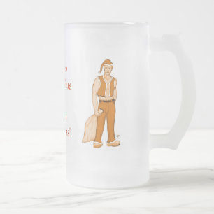 Caneca De Cerveja Vidro Jateado O novo Pai Natal - Feliz Natal!