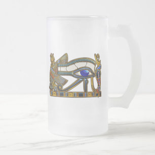 Caneca De Cerveja Vidro Jateado O Olho de Horus