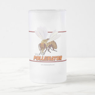 Caneca De Cerveja Vidro Jateado O Pollenator…