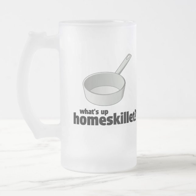 CANECA DE CERVEJA VIDRO JATEADO O QUE É ACIMA DE HOMESKILLET??!! (Esquerda)