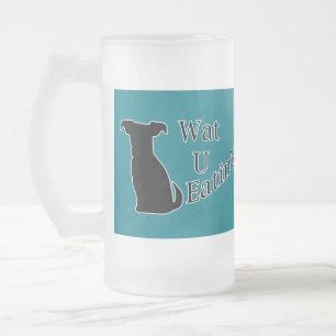 Caneca De Cerveja Vidro Jateado O Que Você Está Comendo