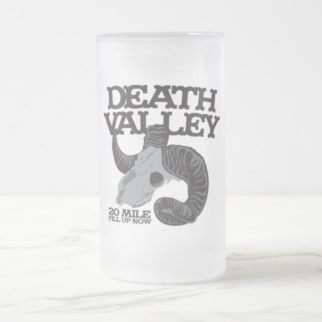 CANECA DE CERVEJA VIDRO JATEADO O VALE DA MORTE (Centro)