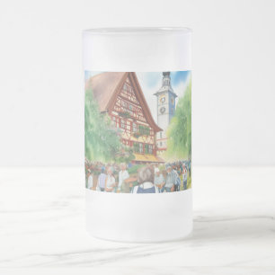 Caneca De Cerveja Vidro Jateado Oktoberfest