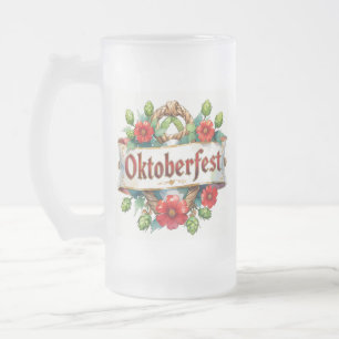Caneca De Cerveja Vidro Jateado Oktoberfest