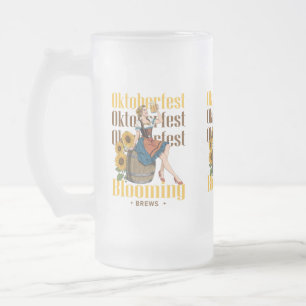 Caneca De Cerveja Vidro Jateado Oktoberfest Beer Mug