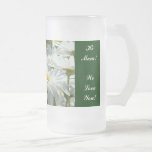 Caneca De Cerveja Vidro Jateado Olá Mãe! Caneca de Vidro Fosco presentes Nós Amamo