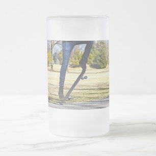 Caneca De Cerveja Vidro Jateado Ollie Painterly