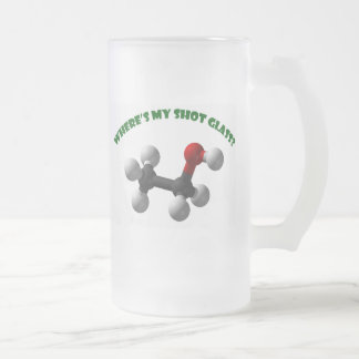 Caneca De Cerveja Vidro Jateado Onde está meu Vidro-Álcool etílico do tiro