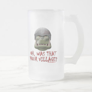 Caneca De Cerveja Vidro Jateado Orc: Era aquela sua vila?