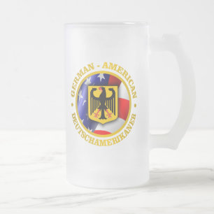 Caneca De Cerveja Vidro Jateado Orgulho Alemão-Americano