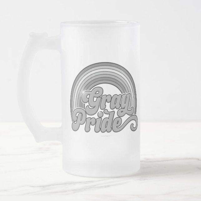 Caneca De Cerveja Vidro Jateado Orgulho de cinzas (Mais velho aposentado) (Esquerda)